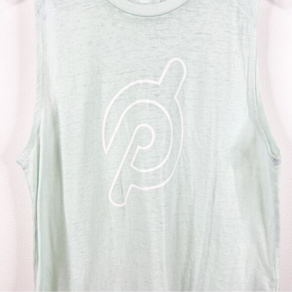 Peloton Logo Burnout Tank Top M - Picture 5 of 7